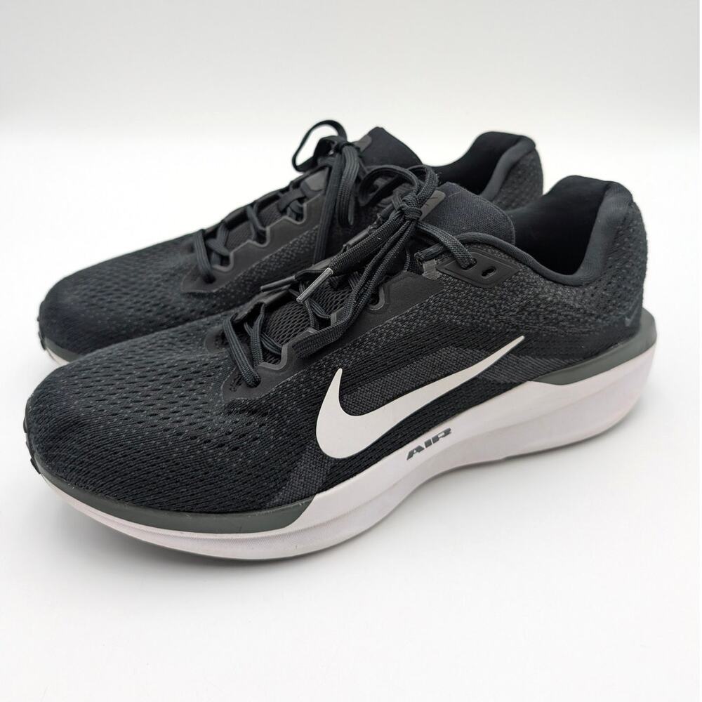 Nike Air Winflo 11 Running Sneaker Shoes Lace-Up Men's Black Size US11 EU45